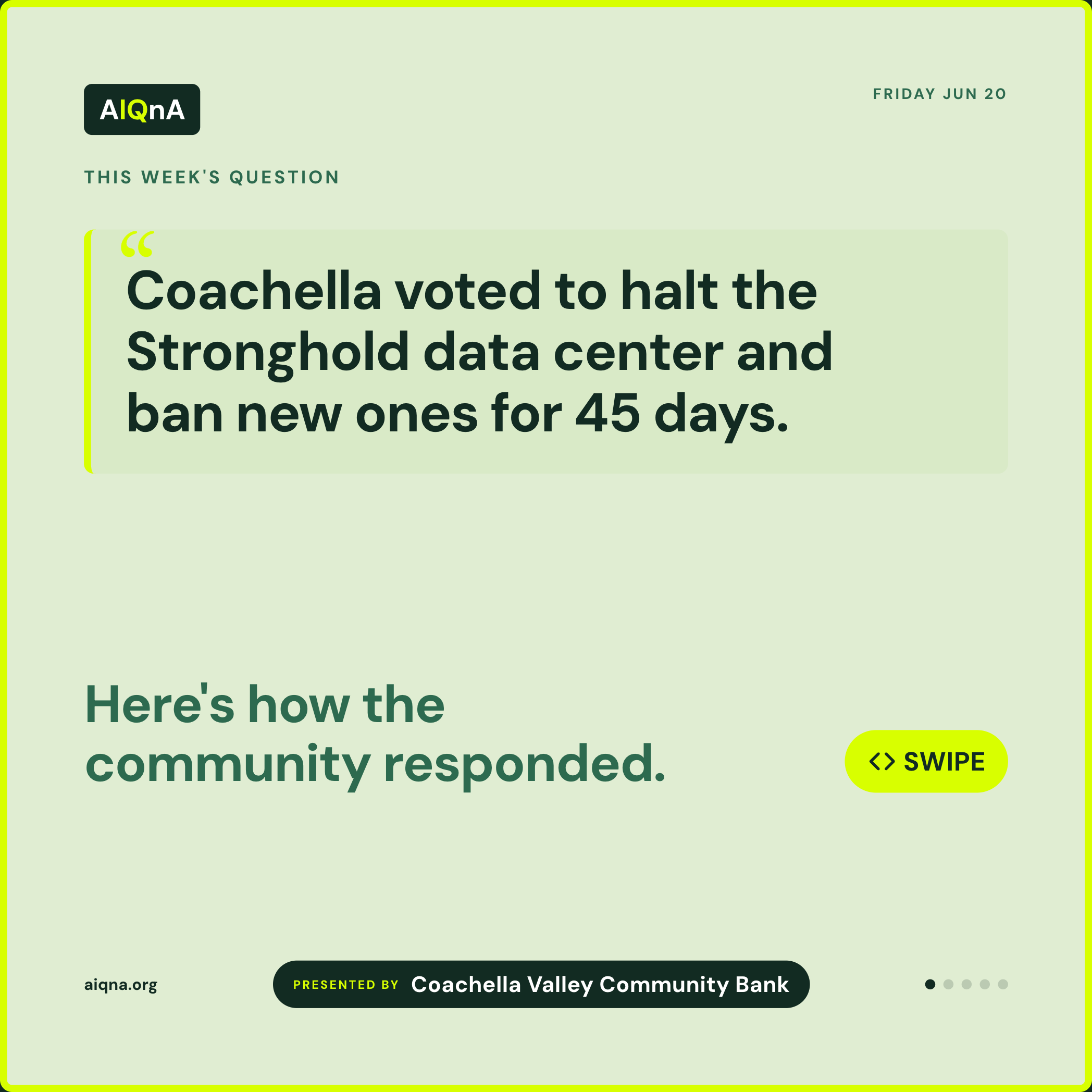 AIQnA Friday snapshot — June 20, 2026